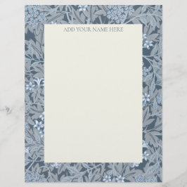 WILLIAM MORRIS LETTERHEAD MED "JASMINE" BREVHUVUD
