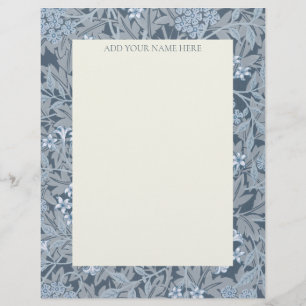 WILLIAM MORRIS LETTERHEAD MED "JASMINE" BREVHUVUD