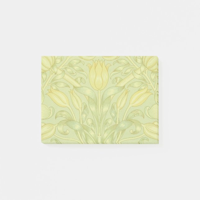 William Morris Lilja och Granatäpple Blommönster Post-it Block (Framsida)