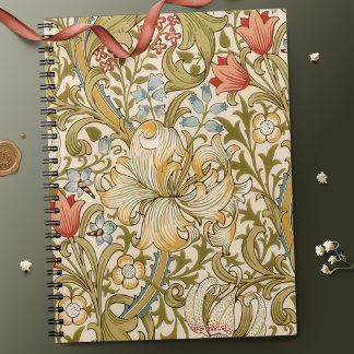 William Morris Lily Art nouveau Anteckningsbok