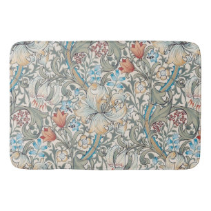William Morris Lily Art nouveau Blommigt Bath Mat Badrumsmatta