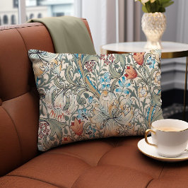 William Morris Lily Art nouveau Blommönster Acc Prydnadskudde