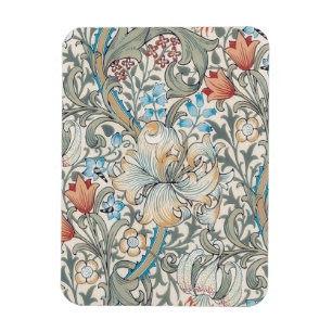 William Morris Lily Art nouveau Blommönster Mag Magnet