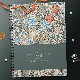 William Morris Lily Art nouveau Blommönster Not Anteckningsbok
