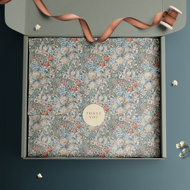 William Morris Lily Art nouveau Blommönster Wra Presentpapper (Skapare uppladdad)