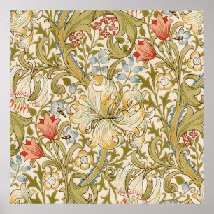 William Morris Lily Art nouveau Mönster Poster