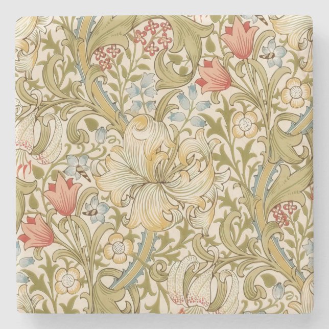 William Morris Lily Art nouveau Stenunderlägg (Framsidan)