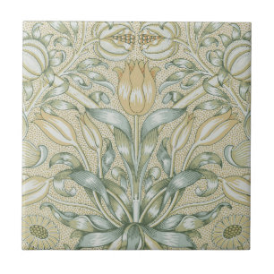 William Morris Lily och Pomegranate Flower Classic Kakelplatta