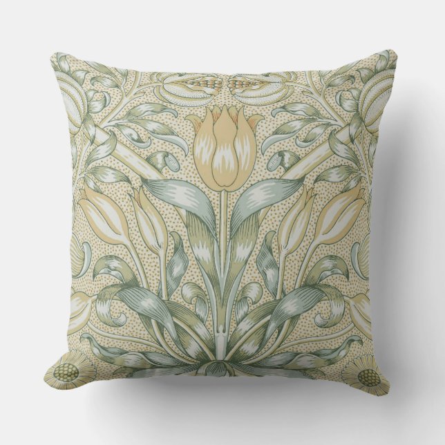 William Morris Lily och Pomegranate Flower Classic Kudde (Framsida)
