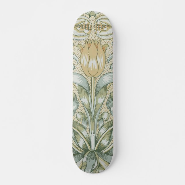 William Morris Lily och Pomegranate Flower Classic Mini Skateboard Bräda 18,5 Cm (Framsida)
