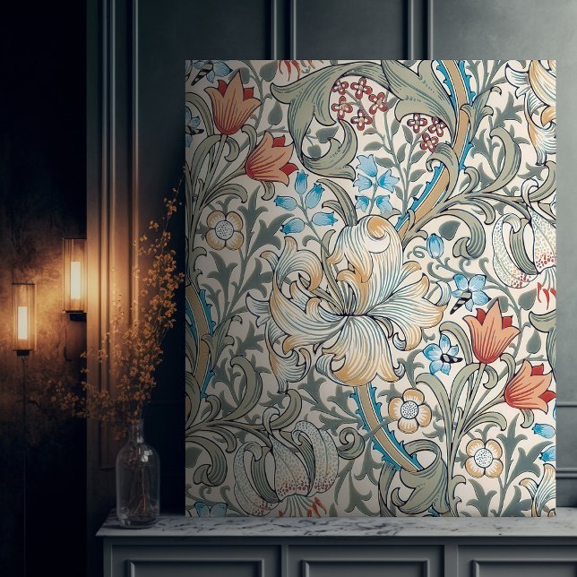 William Morris Lily Vintage Mönster Kanvastryck (Skapare uppladdad)