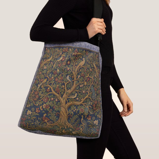 William Morris "Livets träd" Axelväska (Närbild)