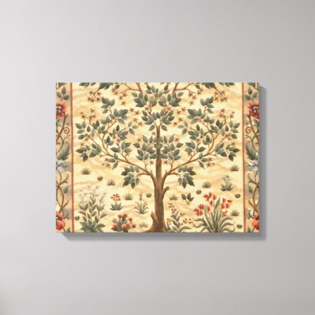 William Morris Livets träd Canvastryck (Framsida)