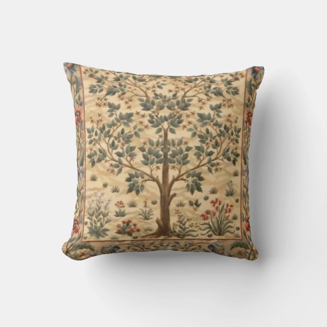 William Morris Livets träd Kudde (Framsida)