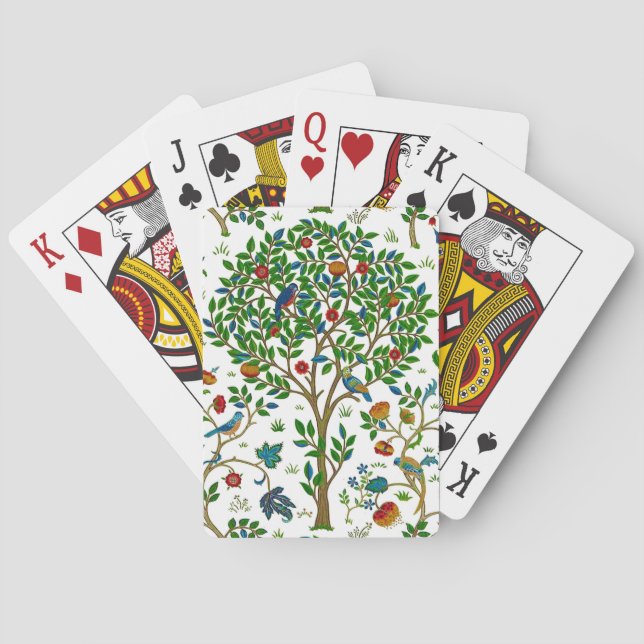 William Morris Livets träd Mönster Casinokort (Baksidan)
