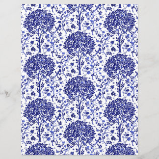 William Morris Livets träd Mönster, Cobalt Blue