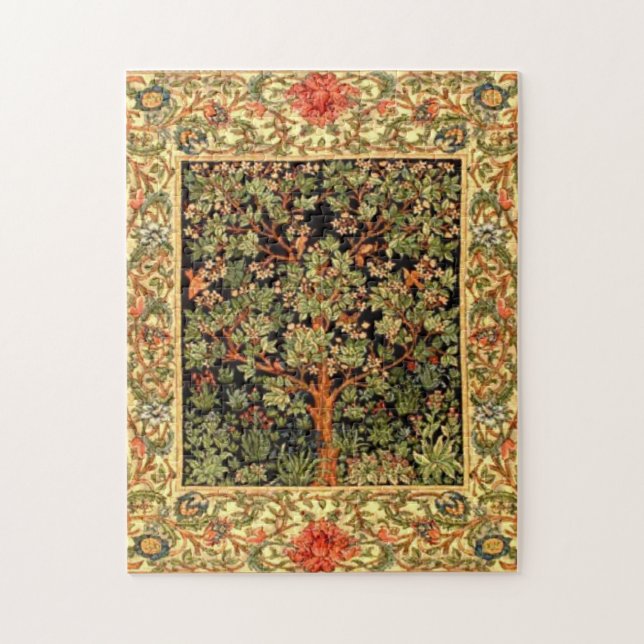 William Morris - Livets träd Mönster Pussel (Vertikal)