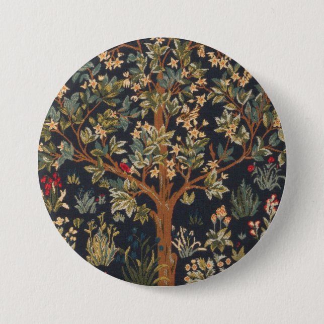 William Morris - Livets träd Original Knapp (Framsida)