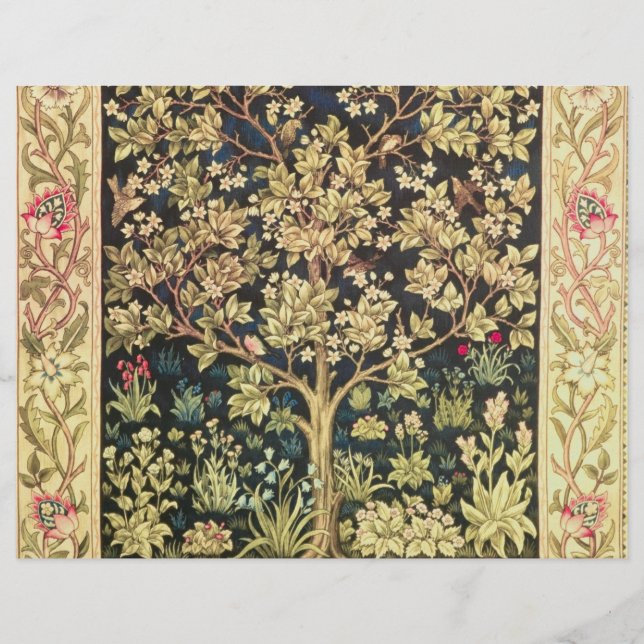 William Morris Livets träd Reklamblad (Framsidan)
