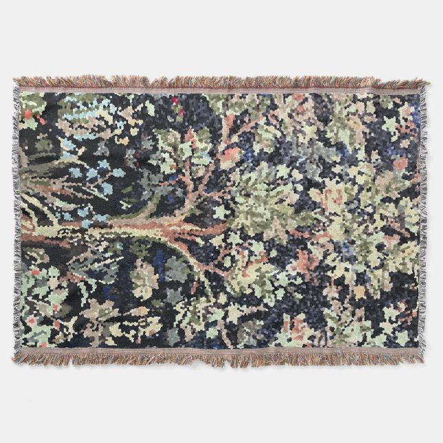 William Morris Livets träd Throw Blanket Filt (Framsidan)