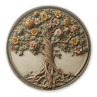 William Morris livets träd Vintage pre-rafaelitisk Knopp
