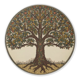 William Morris Livets Träd Vintage Pre-Raphaelite Knopp