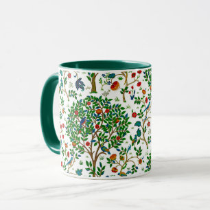William Morris livets trädmönster, grönt & mån Mugg