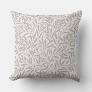 William Morris ljus rosa\ brun Willow vintage Kudde