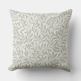 William Morris ljust grönt Willow vintage stil Kudde