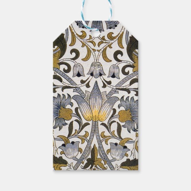 William Morris Lodden blommigt blomma Presentetikett (Framsidan)