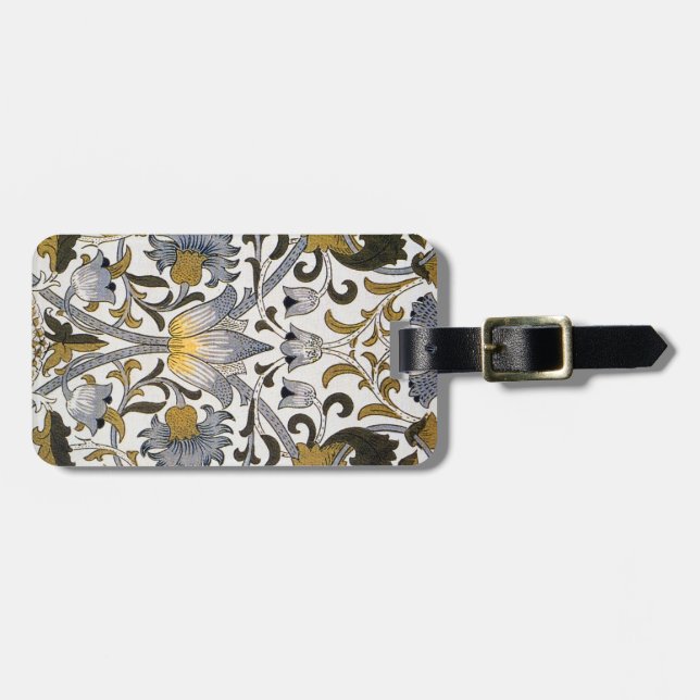 William Morris Lodden Blommönster: Blå Guld  Bagagebricka (Horisontell Framsida)