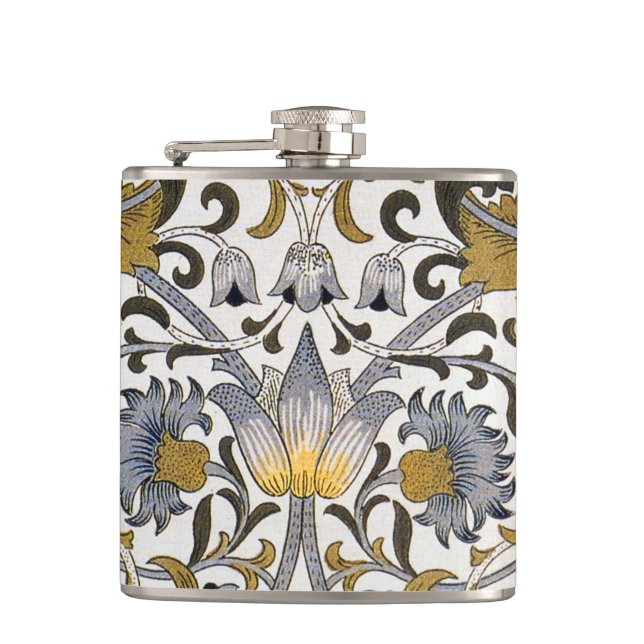 William Morris Lodden Blommönster: Blå Guld  Fickplunta (Framsidan)