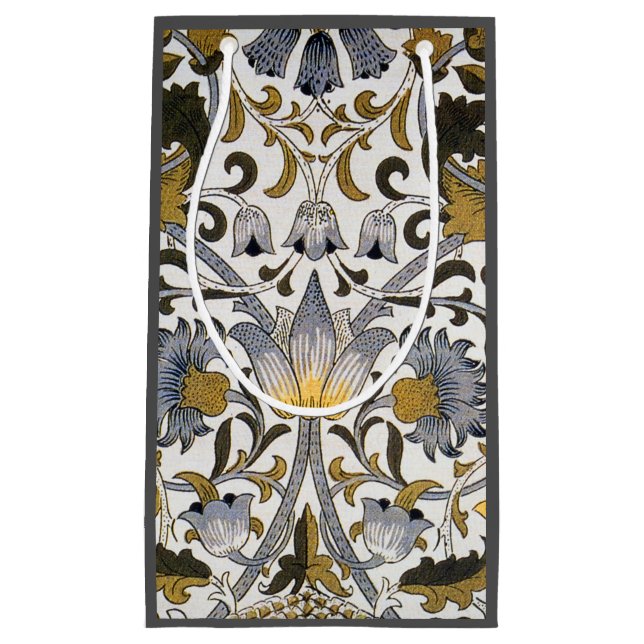 William Morris Lodden Blommönster: Blått Guld  (Framsidan)