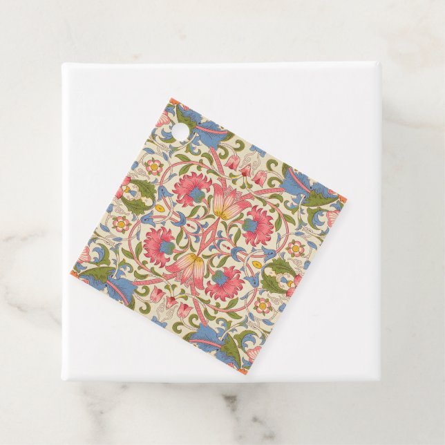 William Morris Lodden Blommönster Pastell  Gåvor Etiketter (På plats)