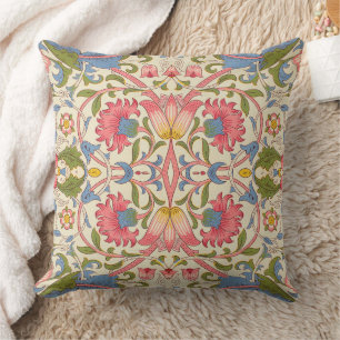 William Morris Lodden Blommönster Pastell Kudde
