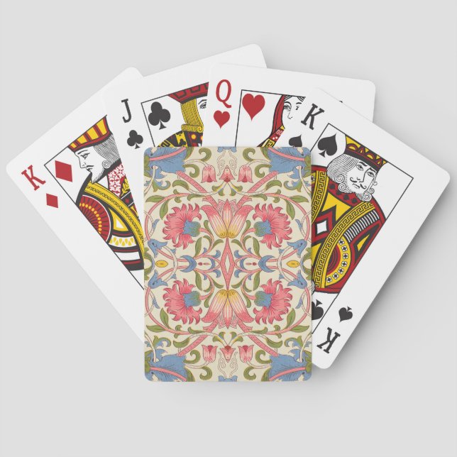William Morris Lodden Vår Tapet Art Casinokort (Baksidan)