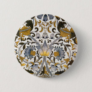 william morris loddold blommigt-blomma knapp