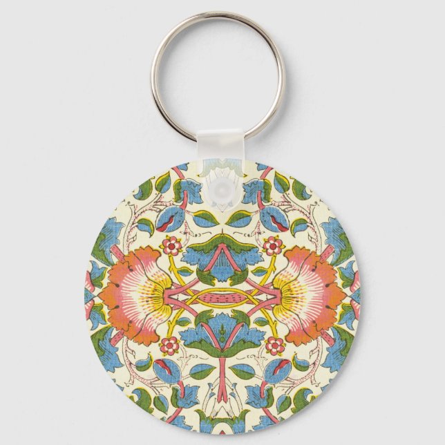 William Morris Loddon Blommar Blommönsters Nyckelring (Framsida)
