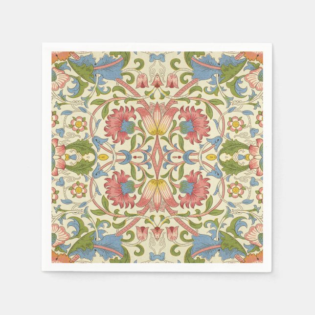 William Morris Loddon Blommar Blommönsters Pappersservett (Framsidan)