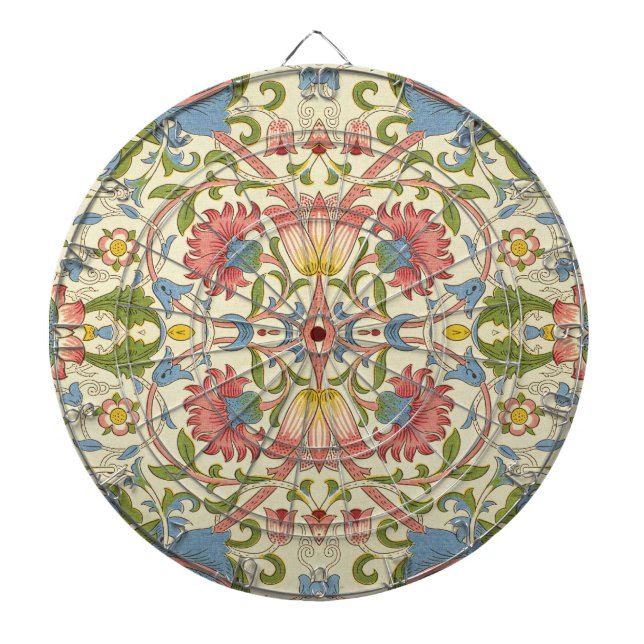 William Morris Loddon Blommiga Mönster Darttavla (Framsidan)