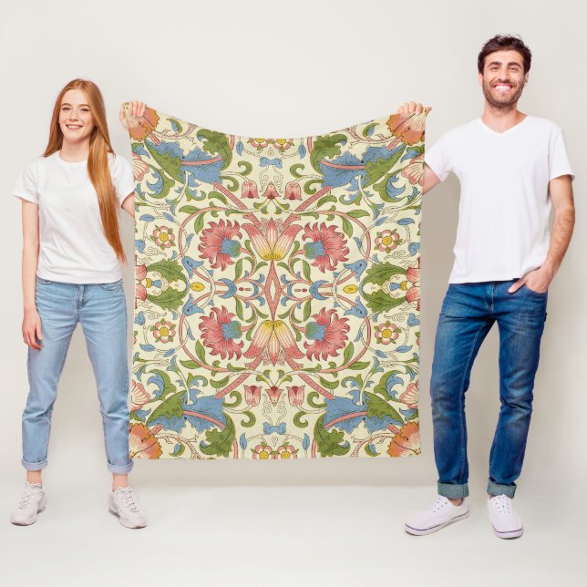 William Morris Loddon Blossom Floral Patterns Fleecefilt (På plats)