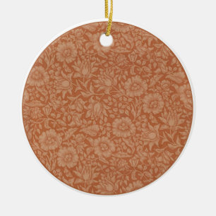 William Morris Mallow Blommigt Tapet Design Julgransprydnad Keramik