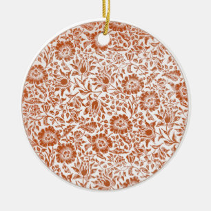 William Morris Mallow Blommigt Tapet Design Julgransprydnad Keramik