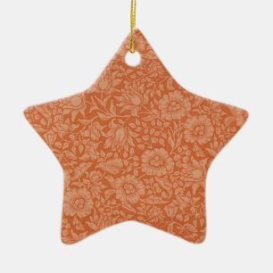William Morris Mallow Blommigt Tapet Design Julgransprydnad Keramik