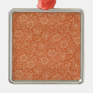 William Morris Mallow Blommigt Tapet Design Julgransprydnad Metall