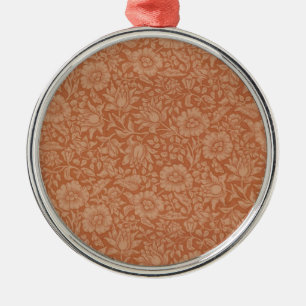 William Morris Mallow Blommigt Tapet Design Julgransprydnad Metall
