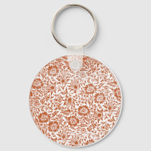 William Morris Mallow Blommigt Tapet Design Nyckelring
