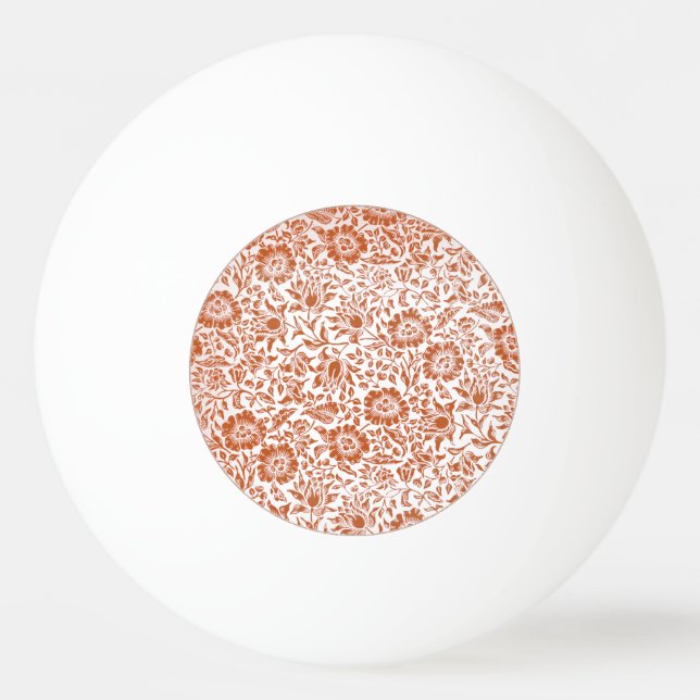 William Morris Mallow Blommigt Tapet Design Pingisboll (Framsidan)