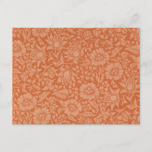 William Morris Mallow Blommigt Tapet Design Vykort