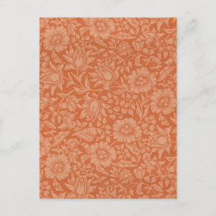 William Morris Mallow Blommigt Tapet Design Vykort